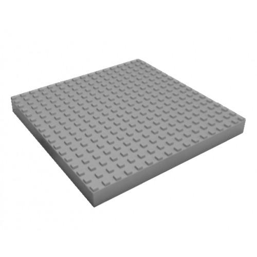 Тактильная плитка с квадратными рифами 300x300x30 серая