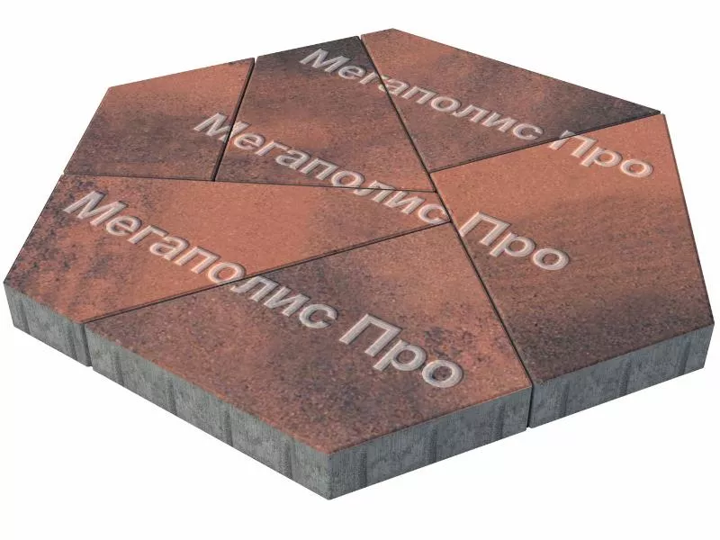 Тротуарная плитка Выбор Оригами Б.4.Фсм.8 80 мм Листопад Клинкер